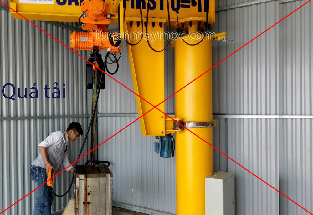 kh&ocirc;ng vận h&agrave;nh pa alawng qu&aacute; tải