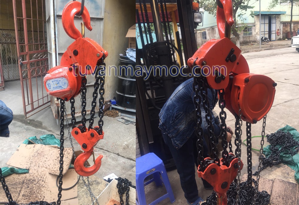 Tìm hiểu về Top 2 pa lăng xích Nitto pa lăng xích kéo tay Nitto